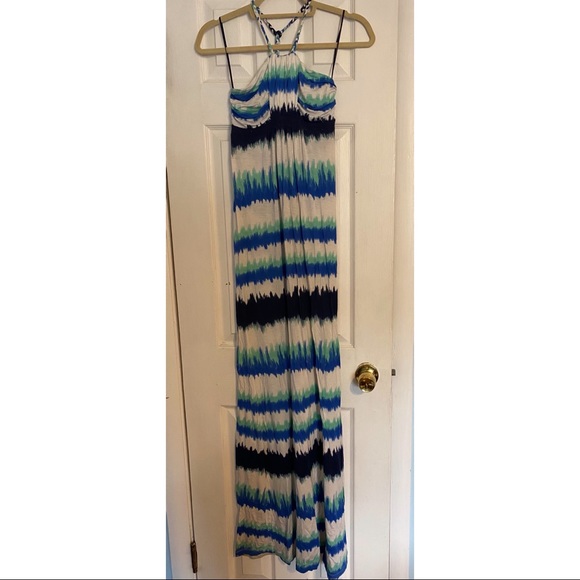Gorgeous shades of blue maxi dress | Size S - Picture 2 of 4